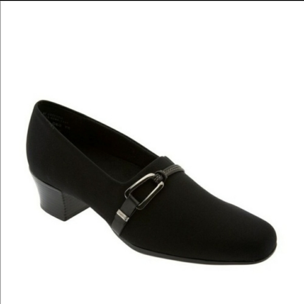 Munro Women's Low-Heel Comfort Shoes 6W Black